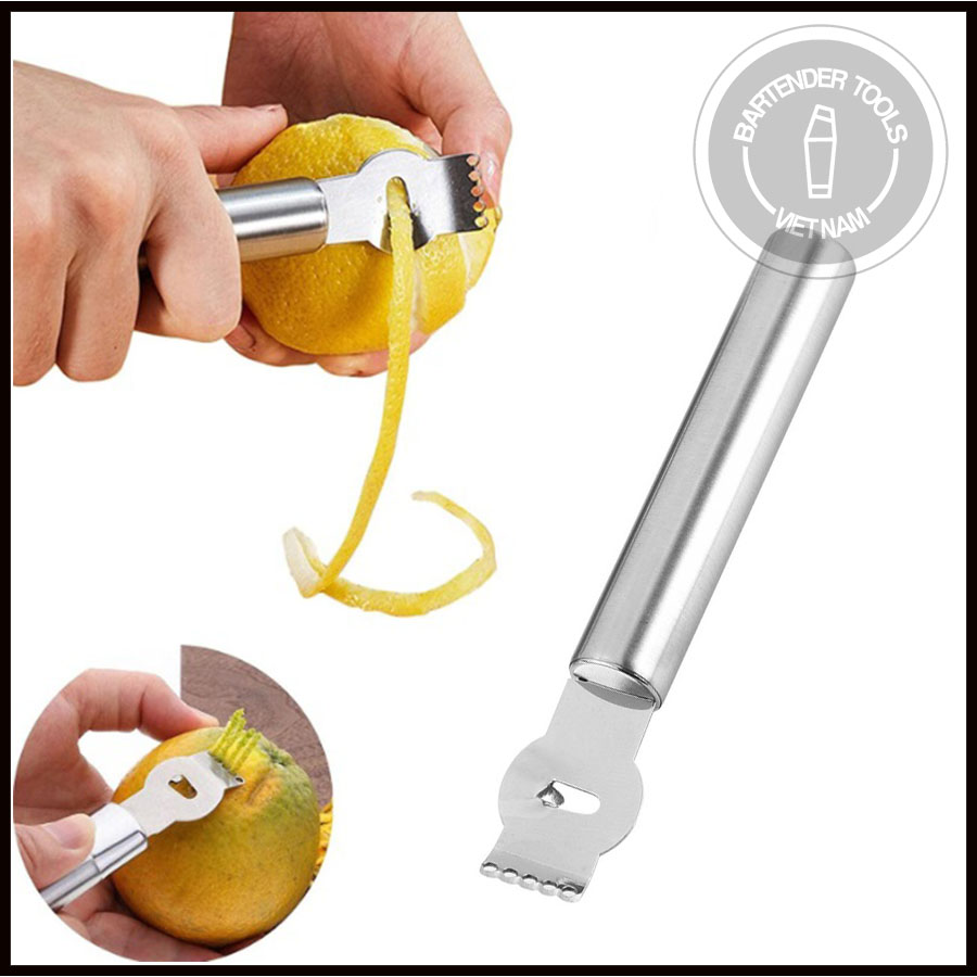 Dụng cụ bào sợi decor cocktail - Citrus Zester With Channel Knife -  bartendertools