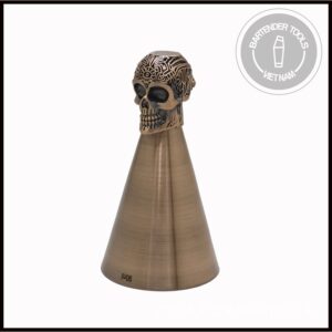 Skull Jigger - Jigger inox đầu lâu ( tặng kèm nhẫn đầu lâu)