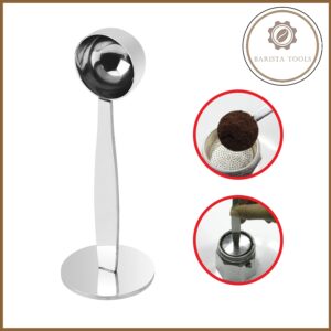 Thìa inox đong cà phê kèm đầu ném hợp dùng cho ấm moka pot