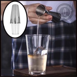 Cốc thủy tinh pha chế coktail 420ml (cốc dưới của boston shaker)