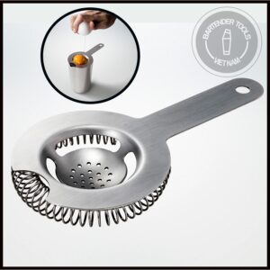 Strainer cocktail - Chặn đá inox miệng khuyết ( lọc long trắng trứng )