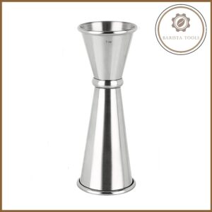 Jigger inox viền cao cấp 30/60ml - inox nguyên bản