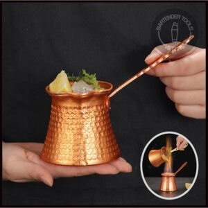 Ca pha chế cocktail bằng bằng đồng có cán cầm 330ml
