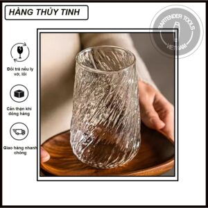 Cốc thủy tinh highball mẫu sần (BG132)