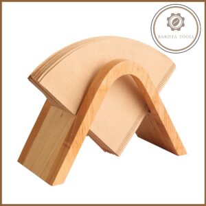Giá gỗ đỡ giấy lọc cà phê V60 tam giác | Dụng cụ barista