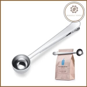 Thìa inox múc hạt,bột kim kẹp túi bảo quản