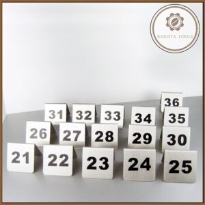 Bộ thẻ bàn inox chờ phục vụ 5x5cm cho quán cà phê