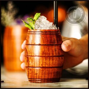 Wooden cup cocktail 240ml - Cốc gỗ 240ml