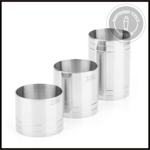 Cylinder measuring cup - Cốc đong inox pha chế cocktail 25/35/50ml