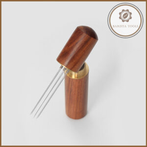 Dụng cụ đánh tơi bột cà phê 5-6 kim vỏ gỗ ( mẫu nhỏ ) | Dụng cụ Barista