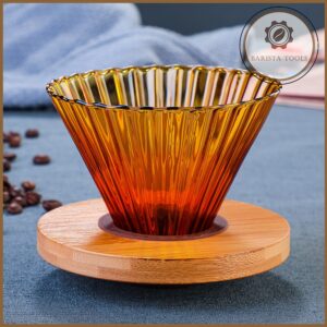 Phễu lọc cà phê thủy tinh V60 - MÀU HỔ PHÁCH