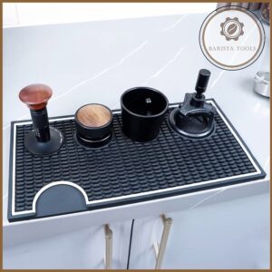 Thảm cao su đặt tamper, đánh tan và dosing pha chế cà phê