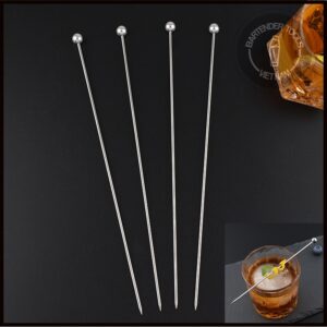 Tăm xiên inox 304 trang trí cocktail - LOẠI 20CM