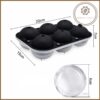 Khay làm đá tròn silicone đường kính 6cm - MẪU 6 VIÊN