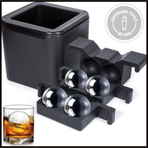 Khuôn làm đá mẫu 4 viên (loại làm đá trong, không bị già đá) dùng uống whisky